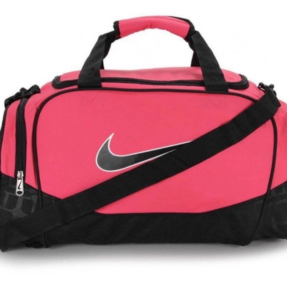 Nike Hot Pink and Black Small Duffel Bag